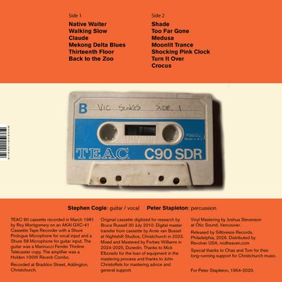 Back view of album