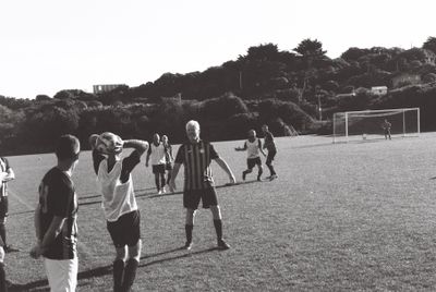 Old man football at Ocean Grove